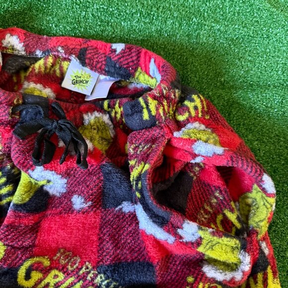 The Grinch Elastic Waist Pockets Fleece Christmas Loungewear Pajama Pants Size M - Picture 7 of 12